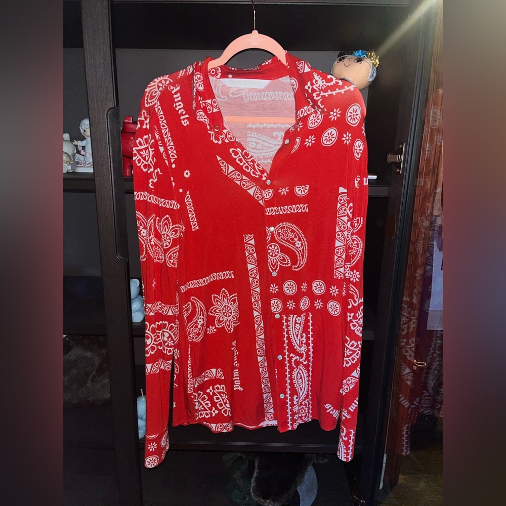 Palm Angels bandana print button up